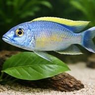 Red-Top Trematocranus (Otopharynx lithobates) - scale and plant detail — representative image - view 4