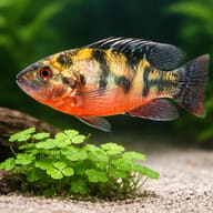 Redbelly tilapia (Tilapia zilli) — close view showing fin and scale detail — representative image - view 4