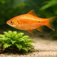 Rosy Barb Diamond — close view showing fin and scale detail — representative image - view 4