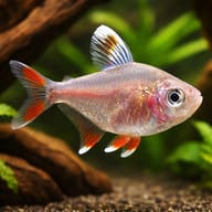 Ornate Tetra white fin — Rosy Tetra — South American Tetra — representative image - view 1