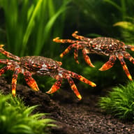 Sally lightfoot or spray crab (Percnon gibbesi) — pair in a planted aquarium — representative image - view 2