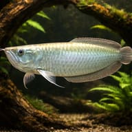 Silver Arowana Advanced Care — Silver Arowana Osteoglossum bicirrhosum cruising near the surface — representative image - view 1