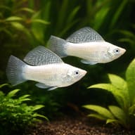 Silver Sailfin Molly (Poecilia velifera) - group view — representative image - view 2