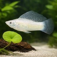Silver Sailfin Molly (Poecilia velifera) - scale view — representative image - view 4