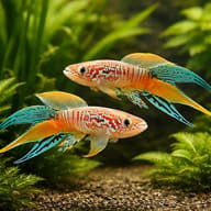 Sjoestedti's Killie pair in a calm planted setup - view 2