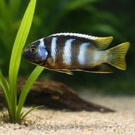 Small-Mouthed Tropheus scale detail and barred Malawi cichlid form — representative image - view 4