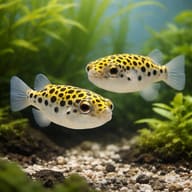 Green Spotted Pufferfish pair-style aquarium visual — representative image - view 2