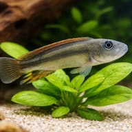 Dwarf African Cichlid, Slen close view showing fin and scale detail — representative image - view 4