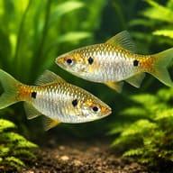 Stoliczka's Barb shoal in a planted community aquarium — representative image - view 2