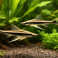 Sturisoma barbatum whiptail catfish pair-style planted view — representative image - view 2
