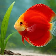 San Merah Red Discus body colour and fin detail — representative image - view 4