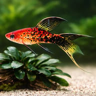 Swordtail Berlin Lyra — close view showing fin and scale detail — representative image - view 4