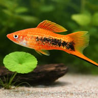 Swordtail Tuxedo — close view showing fin and scale detail — representative image - view 4