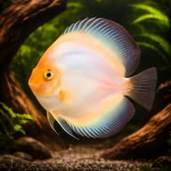Ghost Discus (Symphysodon spp.) domestic discus strain — representative image - view 1