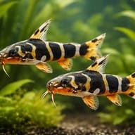 Synodontis brichardi 4 — pair in a planted aquarium — representative image - view 2