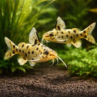 Synodontis njassae — pair in a planted aquarium — representative image - view 2