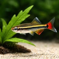 Tanichthys micagemmae close view showing fin and scale detail — representative image - view 4