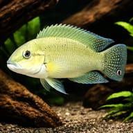 Temporalis Cichlid (Telmatochromis temporalis) - hero rockwork view — representative image - view 1