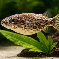 Tetraodon palembangensis — close view showing fin and scale detail — representative image - view 4
