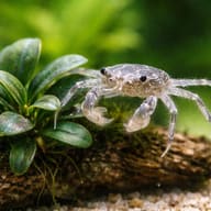 Thai Micro Crab (Limnopilos naiyanetri) — Freshwater Crabs and Lobsters — close view showing fin and scale detail - view 4