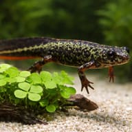 The marbled newt — close view showing fin and scale detail — representative image - view 4