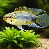 Threadfin Dwarf Cichlid Atabapo F1 — close view showing fin and scale detail — representative image - view 4
