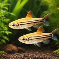 Three-Lined African Tetra — pair in a planted aquarium — representative image - view 2