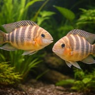 Tilapia jokki 4 — pair in a planted aquarium — representative image - view 2