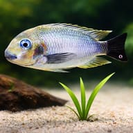 Tropheus anectemus /polli/ 3,5 - 4 — close view showing fin and scale detail — representative image - view 4