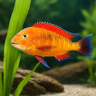 Tropheus brichardi namansi gold 5 — close view showing fin and scale detail — representative image - view 4