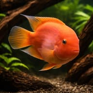 Green Sail-Fin Molly Pair (Poecilia velifera) pair in a planted aquarium - view 1