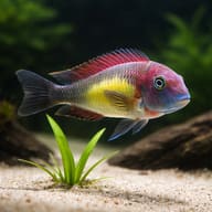 Red Rainbow Tropheus showing red-orange body colour — representative image - view 4