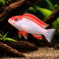 Illustrative Red Top Ndumbi cichlid in an aquarium display — representative image - view 1