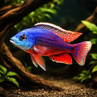 Spindle Hap Cichlid showing Lake Malawi hap body shape (Protomelas taeniolatus) — representative image - view 1
