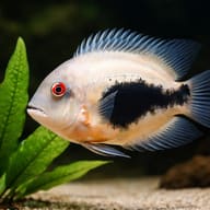 Uaru Cichlid (Uaru amphiacanthoides) with wood and plants for scale — representative image - view 4