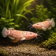 African Electric Catfish pair in a planted aquarium — representative image - view 2
