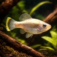 Male Red-Tailed Goodeid (Xenotoca eiseni) showing red-orange tail colour — representative image - view 2
