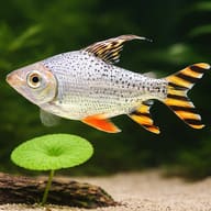 Silver Prochilodus Red Fin Semaprochilodus taeniurus scale and colour detail — representative image - view 4