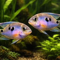 Twin-Spot Cichlid (Aequidens metae) - pair view — representative image - view 2