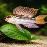 Uapesi Dwarf Cichlid Sao Gabriel — close view showing fin and scale detail — representative image - view 4