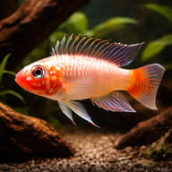 Uaupesi Dwarf Cichlid Urubaxi Red (Apistogramma uaupesi) - hero view — representative image - view 1
