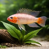 Uaupesi Dwarf Cichlid Urubaxi Red (Apistogramma uaupesi) - scale view — representative image - view 4