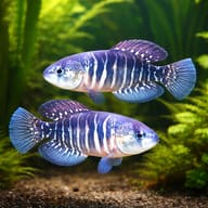 Variable Pearfish pair in a covered cool-water species aquarium — representative image - view 2