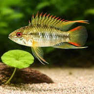 Veijia Dwarf Cichlid — close view showing fin and scale detail — representative image - view 4