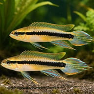 Weise's Dwarf Cichlid — pair in a planted aquarium — representative image - view 2