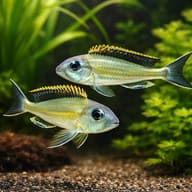 Xenotilapia ornatipinis 4 — pair in a planted aquarium — representative image - view 2