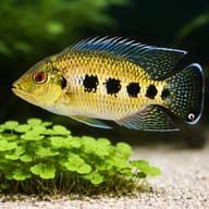 Spotted Tilapia / Tiger Cichlid (Pelmatolapia mariae) - scale and fin detail — representative image - view 4