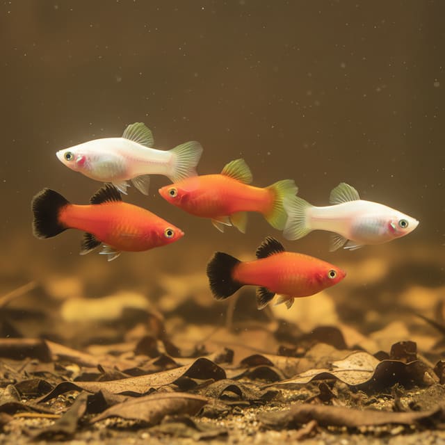 4 X Assorted Platy (Xiphophorus maculatus mixture)