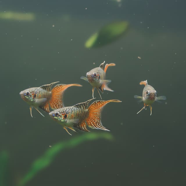 4 X Blue Paradise Fish (Macropodus opercularis blue)