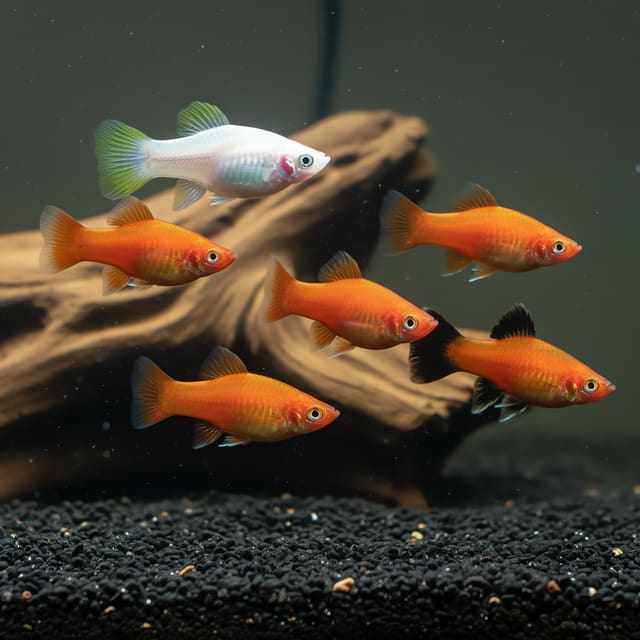 5 X Assorted Platy (Xiphophorus maculatus mixture)